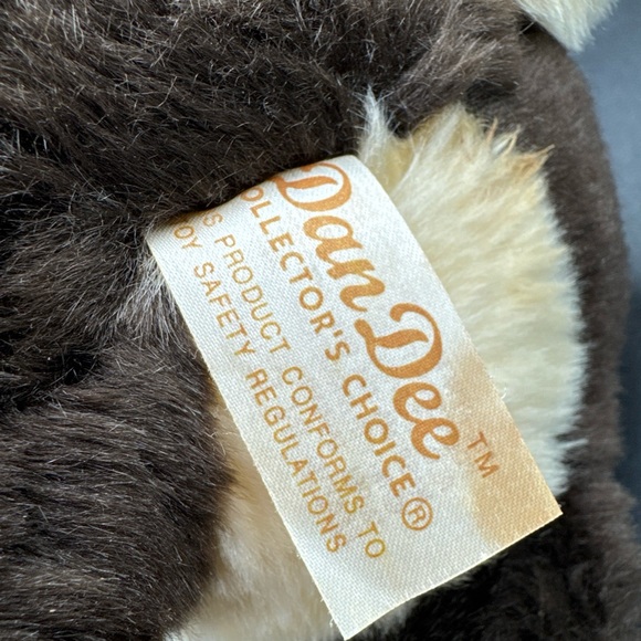 Dan Dee Brown Cream Bunny Rabbit Plush Stuffed Animal Sitting Realistic 10" - Picture 5 of 5